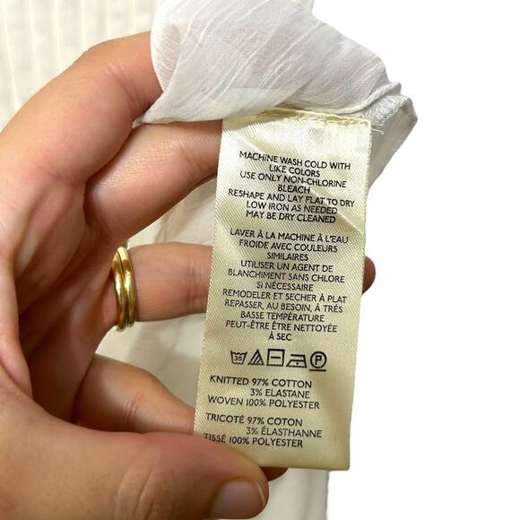 Free People Twice As Nice Maxi Top NWT Women's Sz L Ivory Boho Festival Grunge - Picture 8 of 9